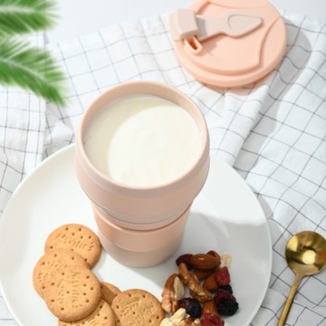 Silikonowy przenośny kubek składany, 350/500ml