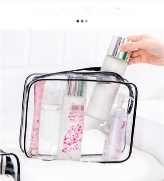 СУМКА ДЛЯ КОСМЕТИКИ из ПВХ ПРОЗРАЧНАЯ СУМКА ДЛЯ КОСМЕТИКИ СУМКА ДЛЯ ХРАНЕНИЯ МАКИЯЖА ВОДОНЕПРОНИЦАЕМАЯ СУМКА ДЛЯ ХРАНЕНИЯ