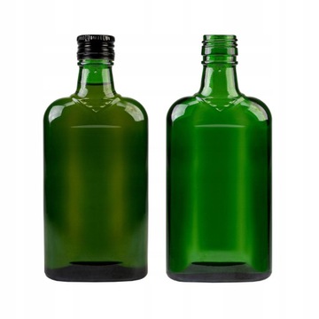 Buteleczka na nalewki PŁASKA 250 ml z zakrętką