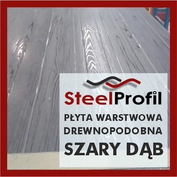 Płyta warstwowa drewnopodobna grafit szary dąb obornicka płyty PIR