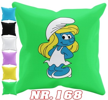 POSZEWKA NA PODUSZKĘ JAŚKA DO PRZEDSZKOLA SMERFETKA+ IMIĘ GRATIS