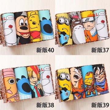 4 мужских труса-боксера Dragon ball Goku, хлопок