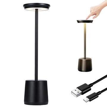 LAMP STOŁOWYCH LED BEZPRZEWODOWE STEROWANIEM DOTYKOWYM 4800mAh