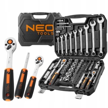 НАБОР ТОРЦЕВЫХ КЛЮЧЕЙ NEO 1/2 1/4 82EL ПЛОСКИЕ ТОРЦОВЫЕ КЛЮЧИ TORX CrV 10-059
