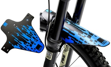 Przedni Błotnik Rowerowy RACEFENDER Pixel Front Blue ZIP # MTB Enduro DH