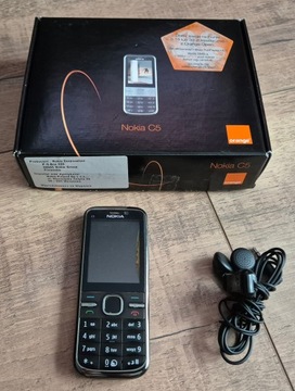 Nokia C5 -00 Black z Wadą ! Orange PL ! Dla Kolekcjonera !