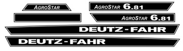 Naklejki ciągnik Deutz-Fahr Agrostar 6.81