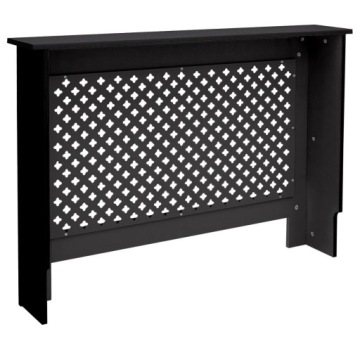 Крышка радиатора с сотовым узором, черная,