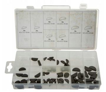 НАБОР ПОЛУКРУГЛЫХ КЛИНОВ НАБОР 80 ЭЛЕМЕНТОВ.