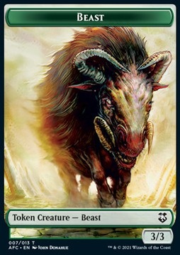 Beast Token // Dragon Spirit Token (Commander Adv)
