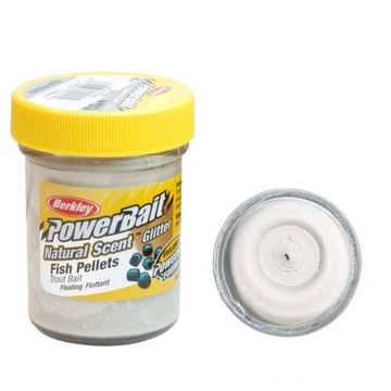 Ciasto wędkarskie Berkley Natural Glitter Trout Bait 50g Fish white