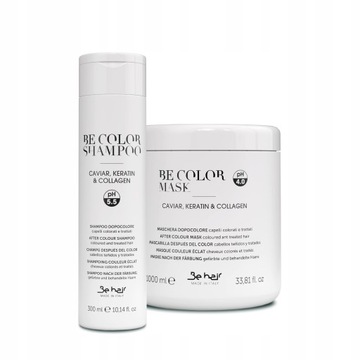 BE COLOR BE HAIR ZESTAW Maska 1000ml+Szampon300ml