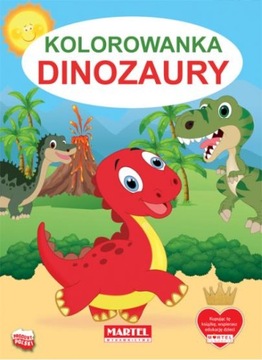 KOLOROWANKA DINOZAURY A4 32 STRONY