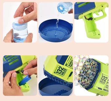 BUBBLE GUN БАЗУКА ДЛЯ ПУЗЫРЕЙ + 2 шт.