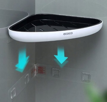 2x ПОЛКА ДЛЯ ДУША ECOCO УГЛОВАЯ