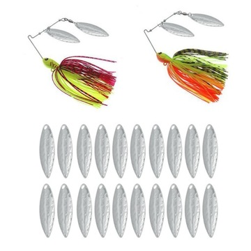 Flameer 20x Metalowe gładkie wykończenie Fishing Making DIY