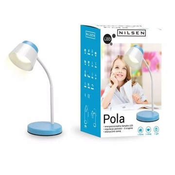 Lampka biurkowa LED Pola Nilsen niebieska
