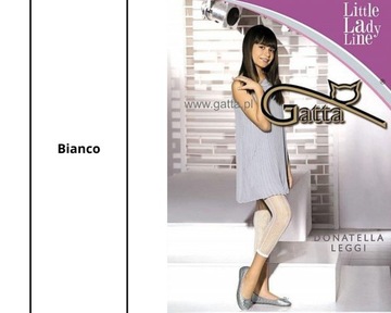 Legginsy GATTA Donatella Leggi Bianco 152-158