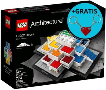 LEGO Architecture 21037 House Denmark + 2 x brelok LEGO - GRATIS