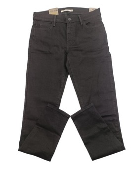 LEVI'S 710 Super Skinny, spodnie jeansowe damskie, r.29/30, czarne