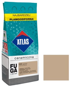ATLAS FUGA CERAMICZNA 020 BEŻOWY 2kg