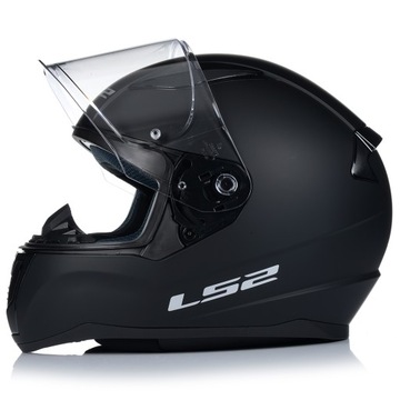 KASK MOTOCYKLOWY | LS2 FF353 BLACK MATT | INTEGRALNY SYSTEM PINLOCK