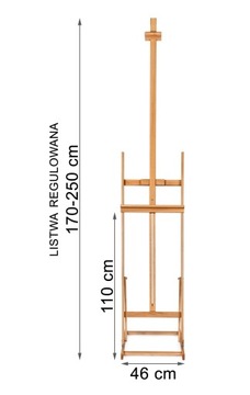 Студия из бука EASILA 170 - 250 см + ДОСКА ДЛЯ ЧЕРТЕЖЕНИЯ