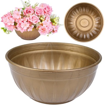 OSŁONKA ZDOBIONA NA CMENTARZ POMNIK ZŁOTA 22 cm