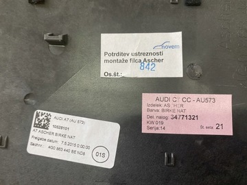 AUDI A7 4G LISTWY DEKORY WNETRZA DREWNO