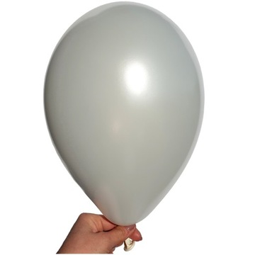 Balony urodzinowe METALICZNE PERŁOWE jasne 100 szt