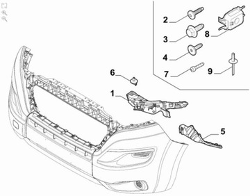 DRŽÁK NÁRAZNÍKU FIAT DUCATO 14> PŘEDNÍ LE