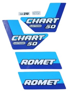 ZESTAW NAKLEJEK NAKLEJKI KOMPLET ROMET CHART