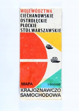 MAPA KRAJOZNAWCZO SAMOCHODOWA CIECHANOWSKIE