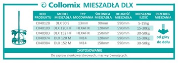 COLLOMIX DLX 120 HF СМЕСИТЕЛЬ ДЛЯ ЖИДКИХ МАТОВ.
