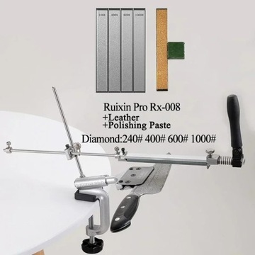 RUIXIN Pro Metal Material Knife Sharpener Sharpening System Stone with Ston