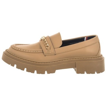 Buty Mokasyny Tommy Hilfiger Low Cut Shoe Beżowe