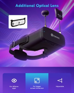 ОЧКИ FPV EACHINE EV800DM 900x600 HD DVR 5.8G 40CH