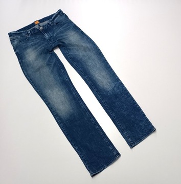 HUGO BOSS ORANGE SLIM FIT MARKOWE JEANSY Pas do 92 cm r. W32 L34