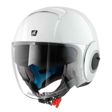 Kask motocyklowy otwarty SHARK NANO BLANK kolor biały XL