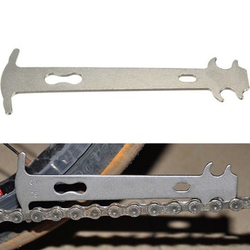 2шт ИНДИКАТОР ИЗНОСА ЦЕПИ ИНДИКАТОР ВЕЛОСИПЕДНОЙ ЦЕПИ ИНСТРУМЕНТ ДЛЯ РЕМОНТА ВЕЛОСИПЕДА (СЕРЕБРЯНЫЙ