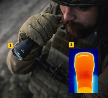 LATARKA SPECJALISTYCZNA TAKTYCZNA VIKING PRO USB WARM AKUMULATOROWA 2050 LM