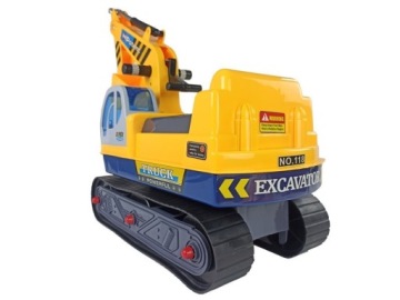 Большой экскаваторный строительный шлем желтого цвета