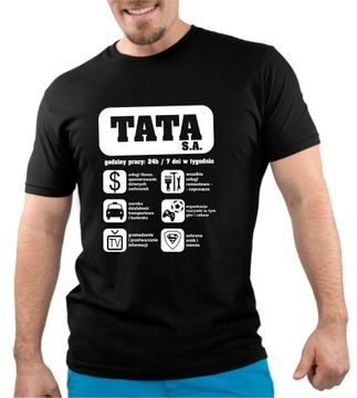 KOSZULKA T-SHIRT PREZENT DZIEŃ OJCA TATY TATA S.A.