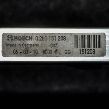 0280151208 LIŠTA VSTŘIKOVAČE OPEL ASTRA H L48 1.4
