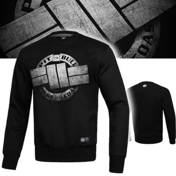 PITBULL WEST COAST BLUZA MĘSKA CREWNECK STEEL LOGO CZARNA L