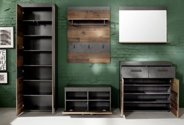 Гардероб из состаренного дерева Хиндон