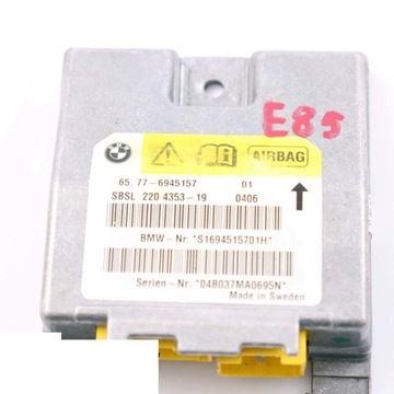 BMW E64 Z4 E89 MODUL SENSOR AIRBAG LEVÝ 6942101