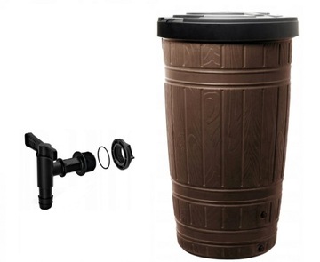 Prosperplast Woodcan IDWO265 Бочка для дождя с крышкой 265л, коричневая