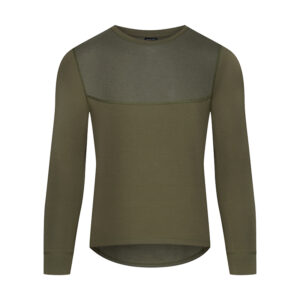 Podkoszulek termoaktywny z wełny merino i bambusa khaki XL