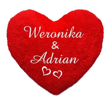 ! SERCE PODUSZKA Z DEDYKACJA Prezent NA WALENTYNKI